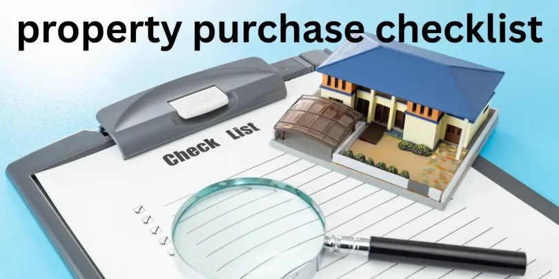 property purchase checklist