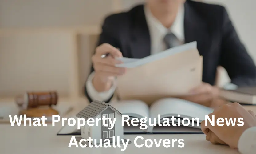 what property regulation news actually covers